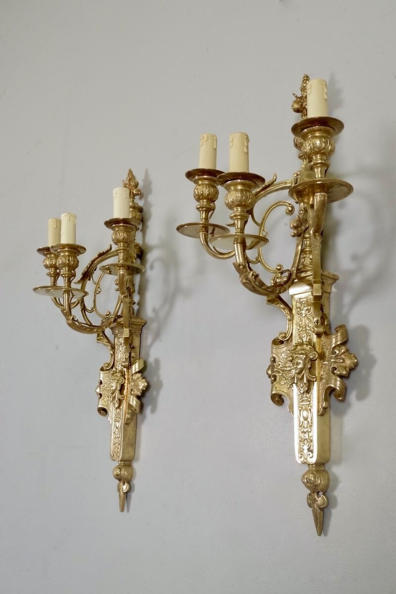 Pair Of Napoleon III Wall Lights-photo-5