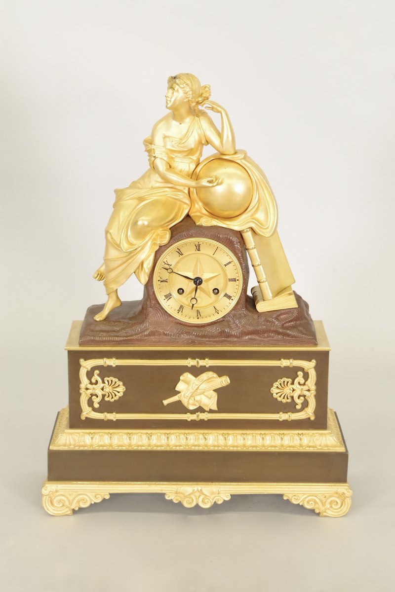 Charles X Allegory Astrology Clock-photo-2