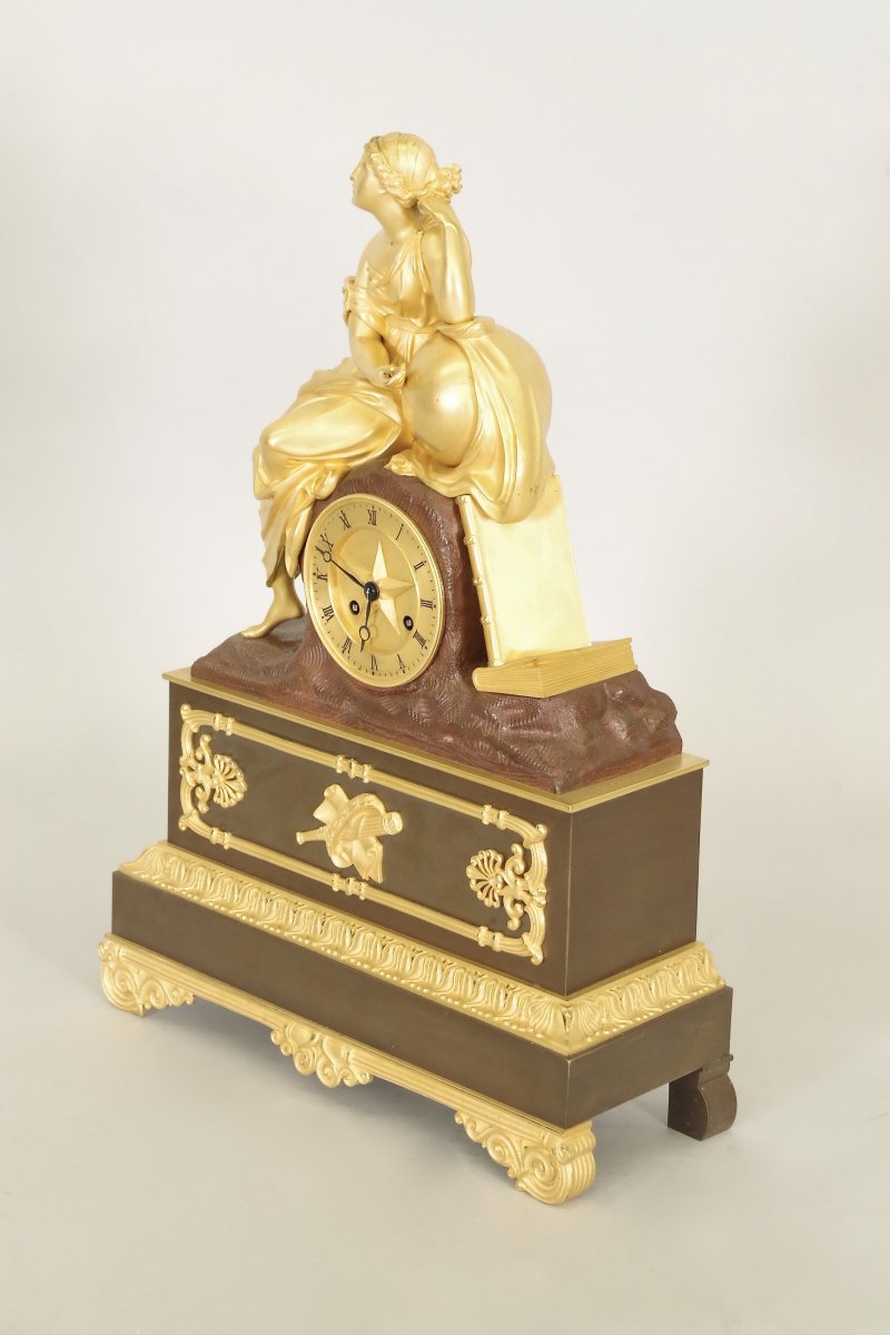 Charles X Allegory Astrology Clock-photo-3