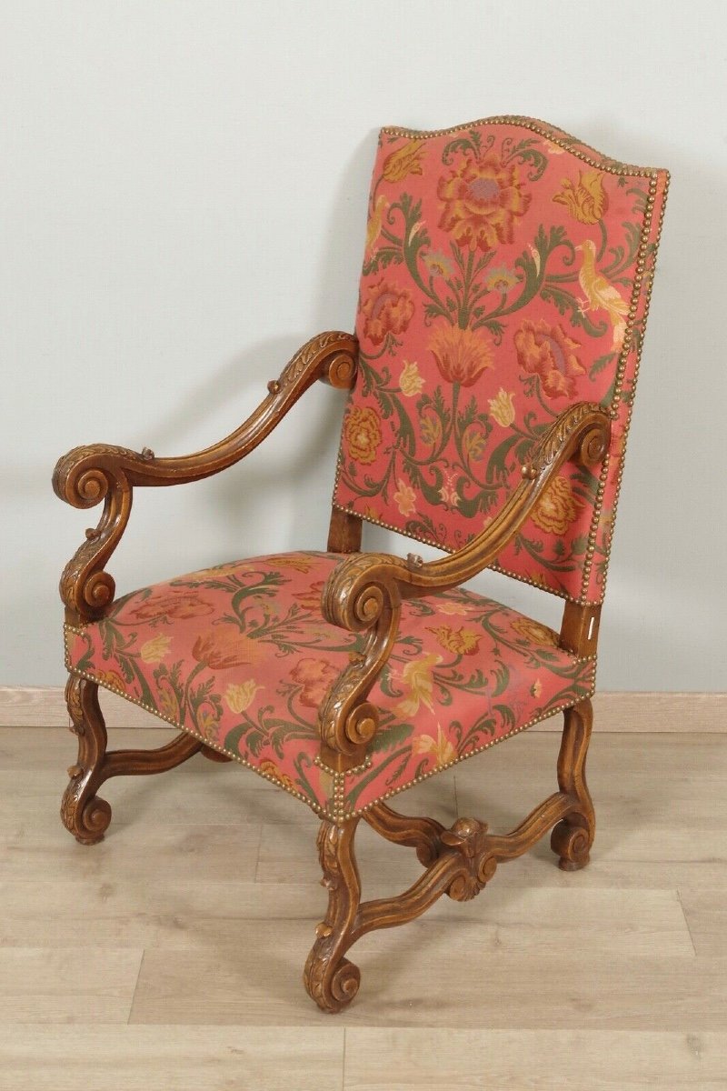 Paire De Fauteuils Style Louis XIV-photo-2