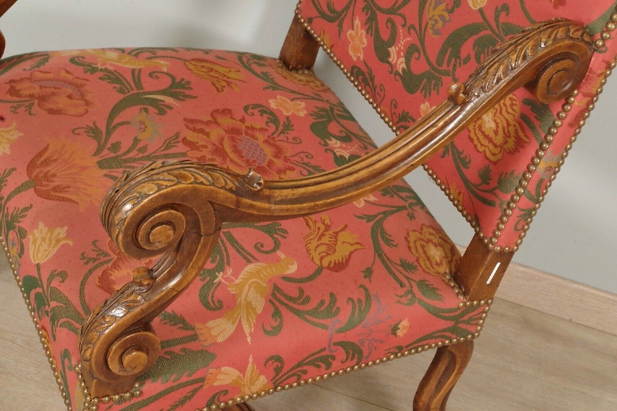 Paire De Fauteuils Style Louis XIV-photo-4