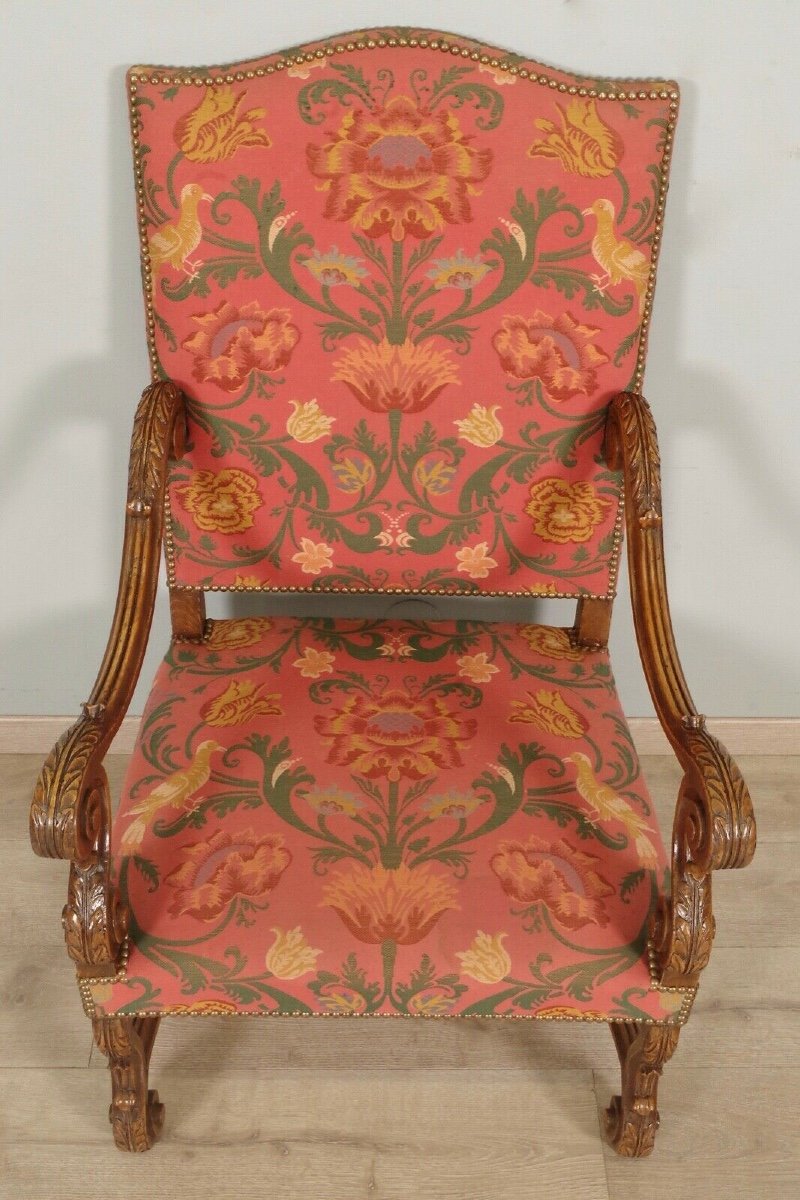 Pair Of Louis XIV Style Armchairs-photo-5