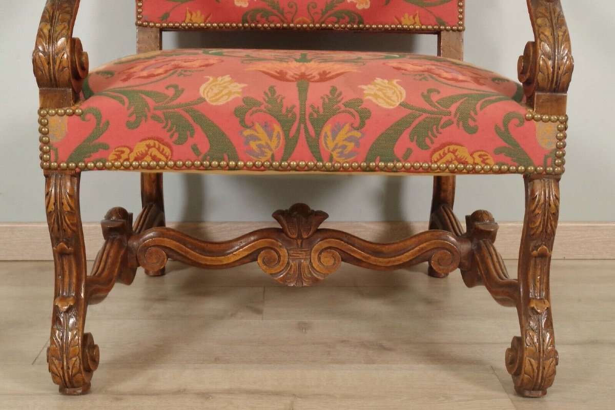Pair Of Louis XIV Style Armchairs-photo-6