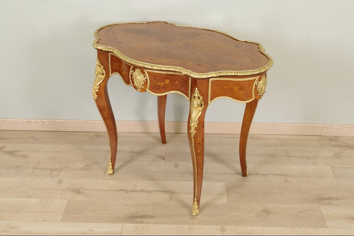 Napoleon III Gilt Bronze Pedestal Table-photo-2