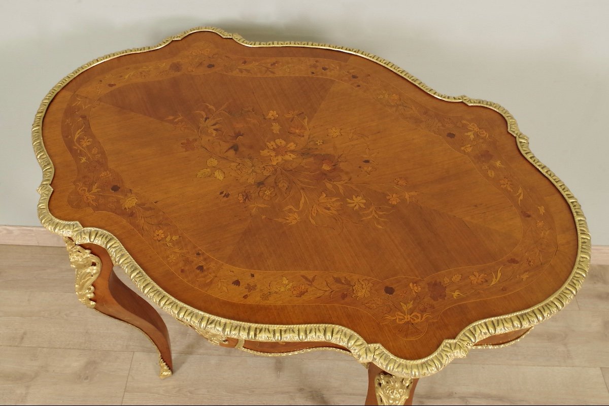 Napoleon III Gilt Bronze Pedestal Table-photo-5