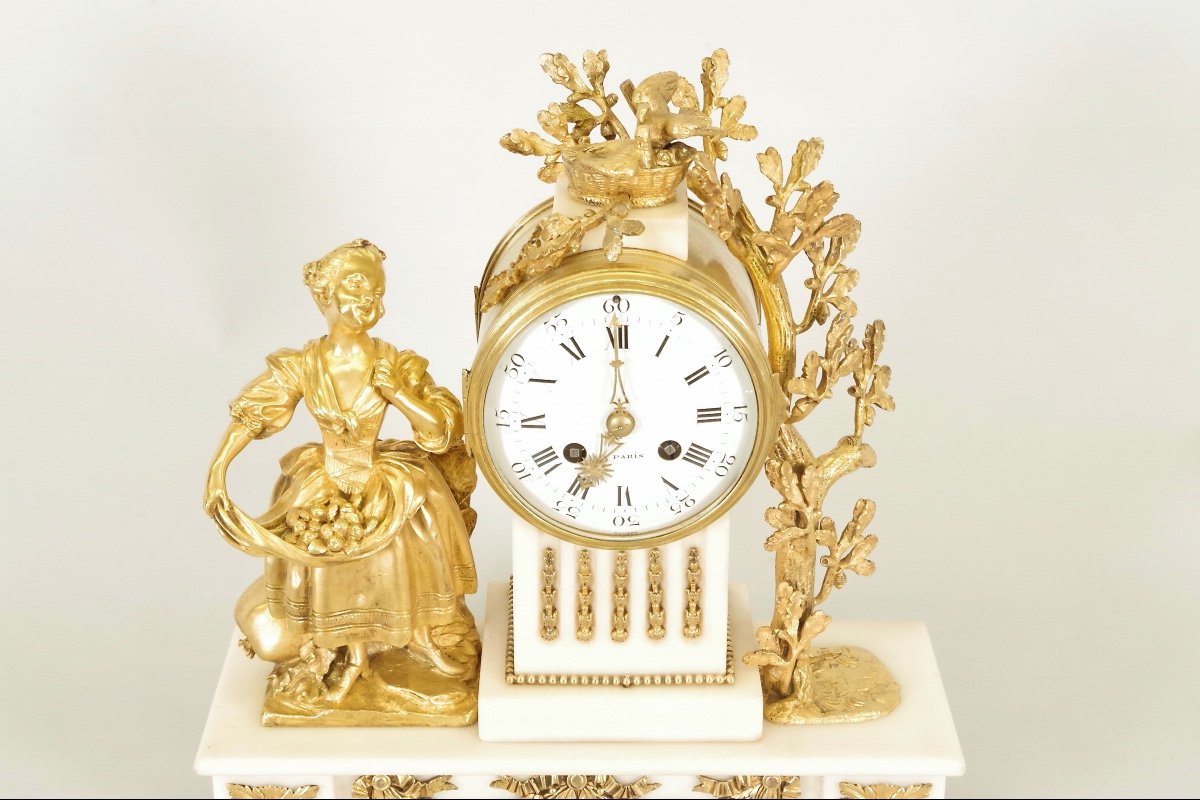 Louis XVI Style Gilt Bronze Clock-photo-3