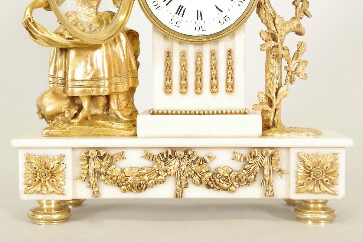 Louis XVI Style Gilt Bronze Clock-photo-2
