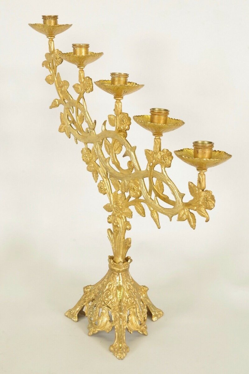 Chandeliers d'église Bronze Doré-photo-1