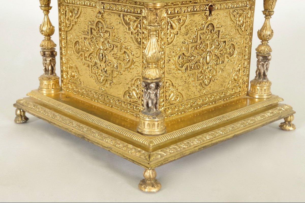 Napoleon III Gilt Bronze Jewelry Box-photo-4