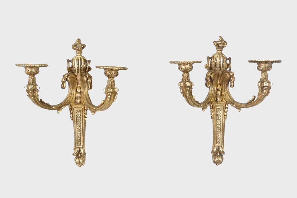 Paire d'appliques style Louis XVI