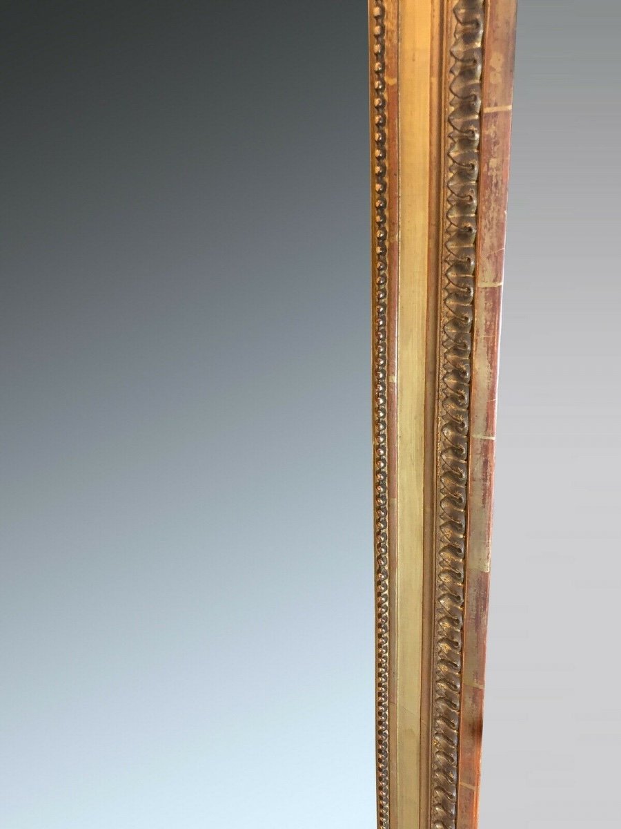 Mirror Louis XVI Style Golden Wood Napoleon III-photo-2