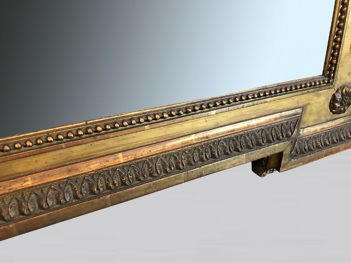 Mirror Louis XVI Style Golden Wood Napoleon III-photo-4