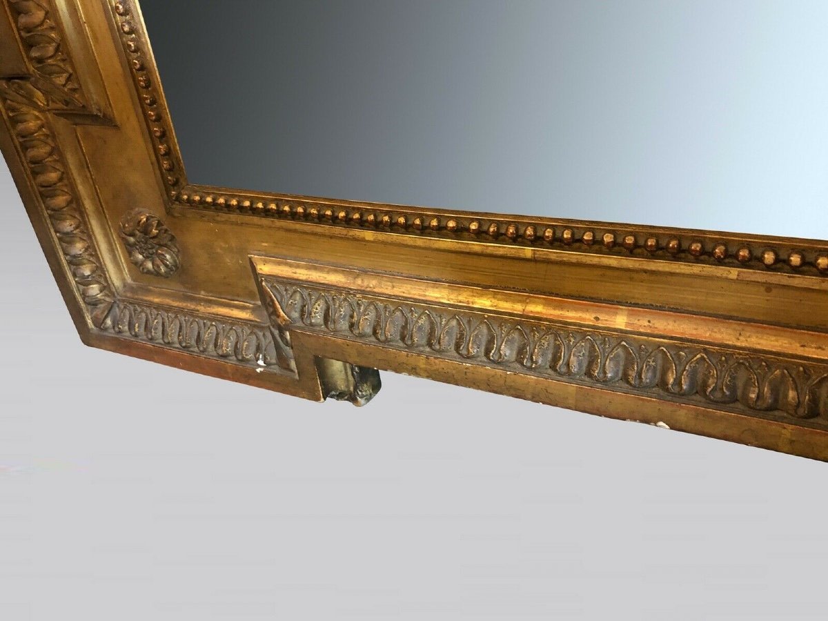 Mirror Louis XVI Style Golden Wood Napoleon III-photo-5