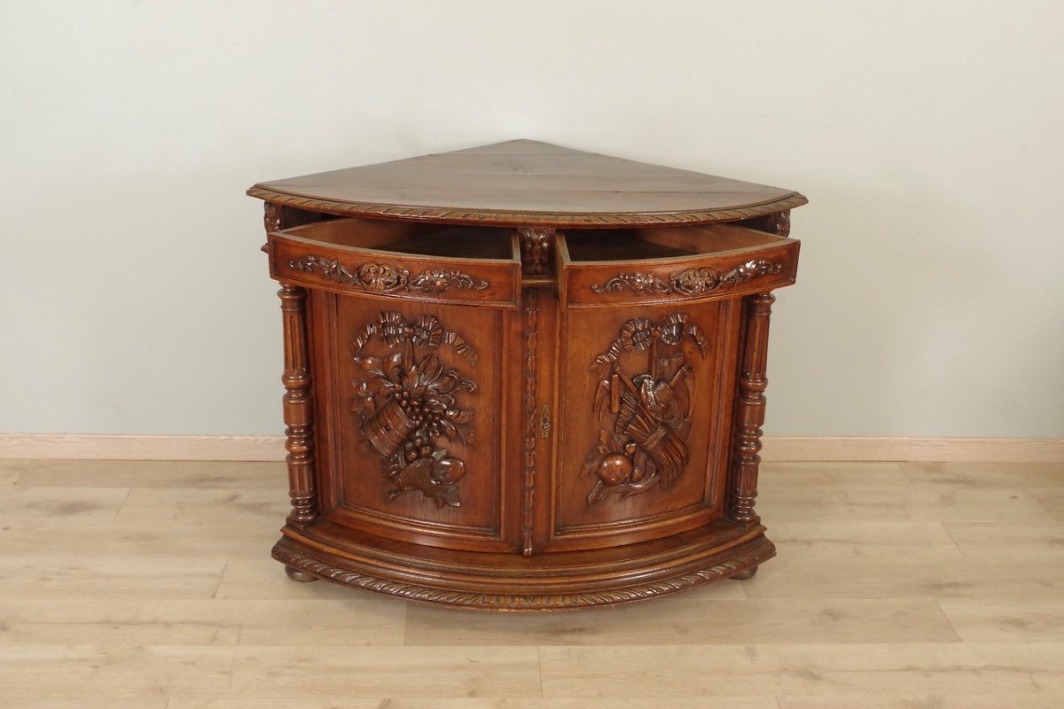 Renaissance Style Corner Cabinet-photo-2