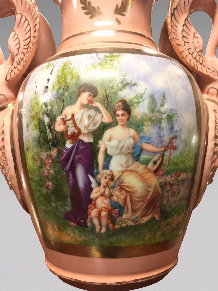 Paire De Vases En Porcelaine Style Empire-photo-4