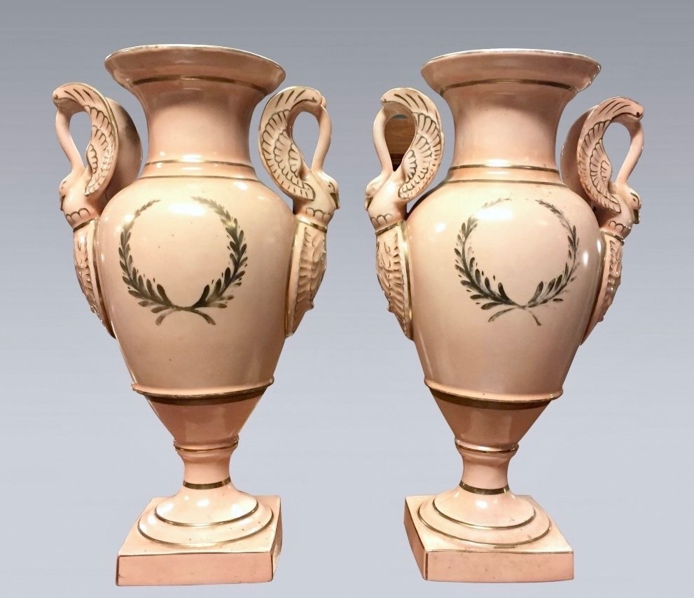 Paire de vases en porcelaine style Empire-photo-3