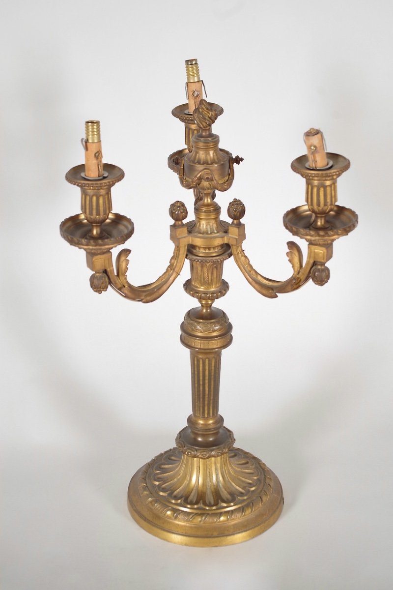 Pair Of Louis XVI Style Candelabra-photo-3
