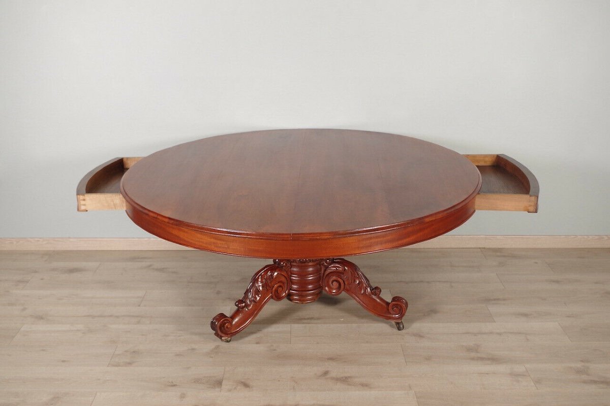 Louis-philippe Pedestal Table-photo-3