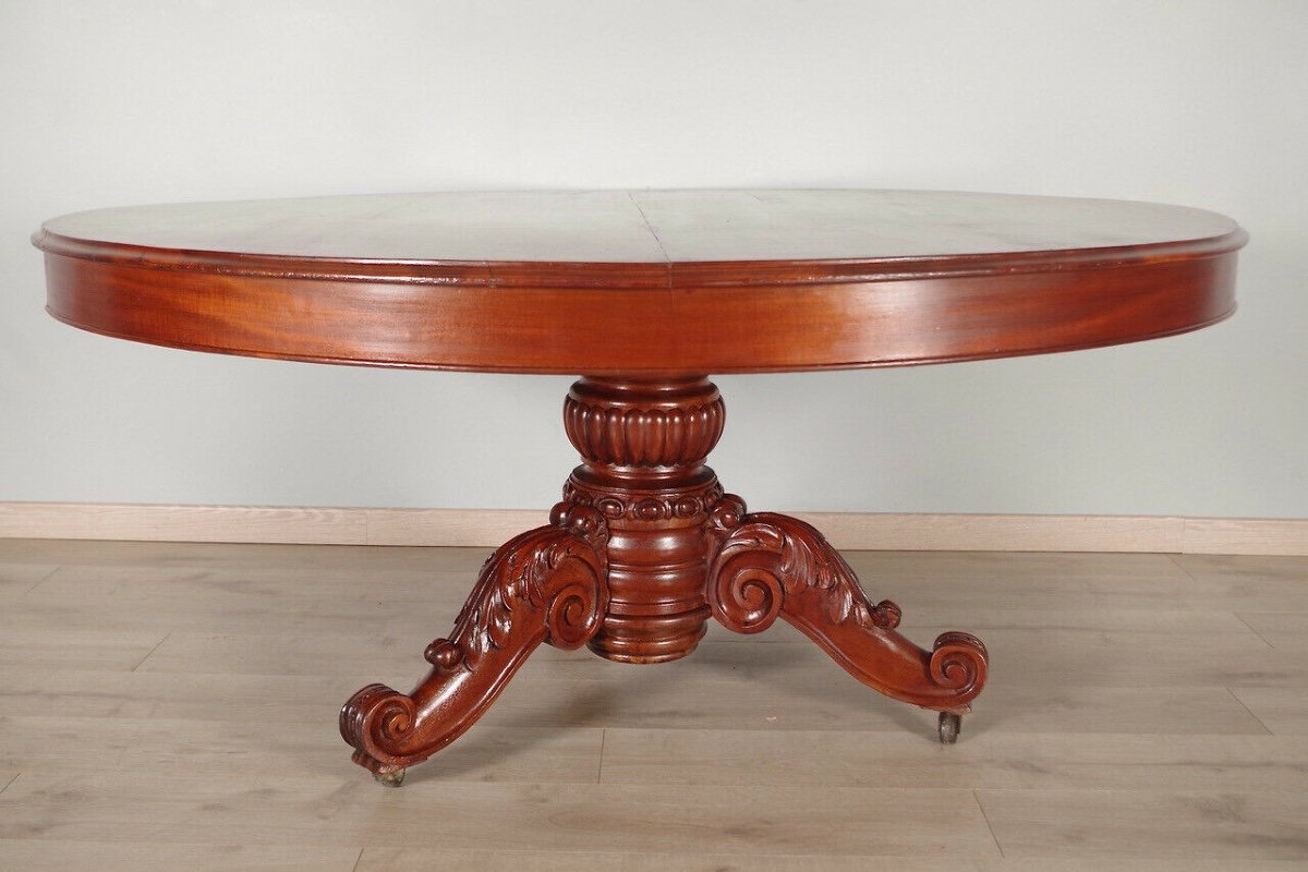 Louis-philippe Pedestal Table-photo-4
