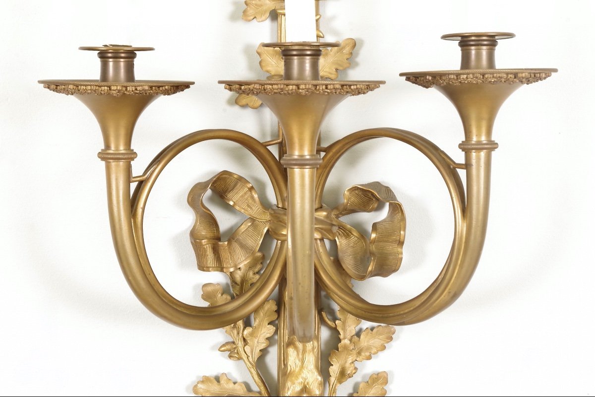 Pair Of Louis XVI Style Wall Lights-photo-2