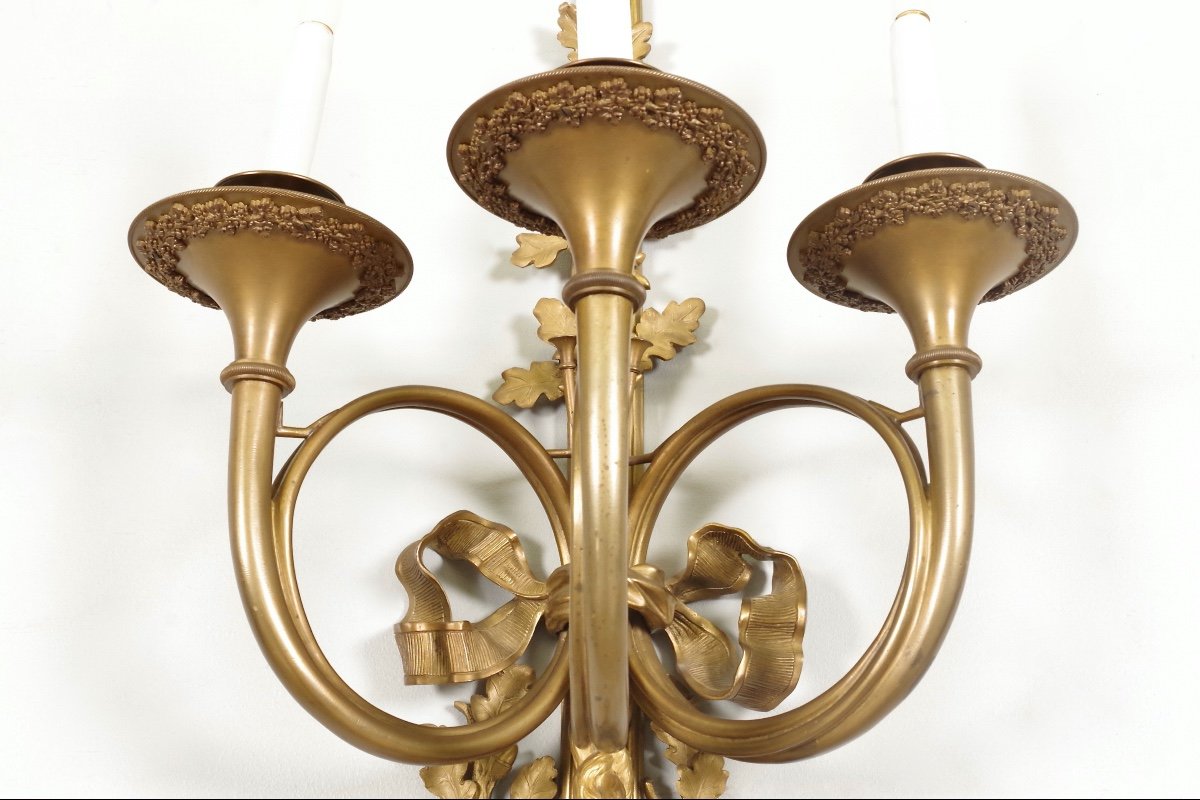 Pair Of Louis XVI Style Wall Lights-photo-5