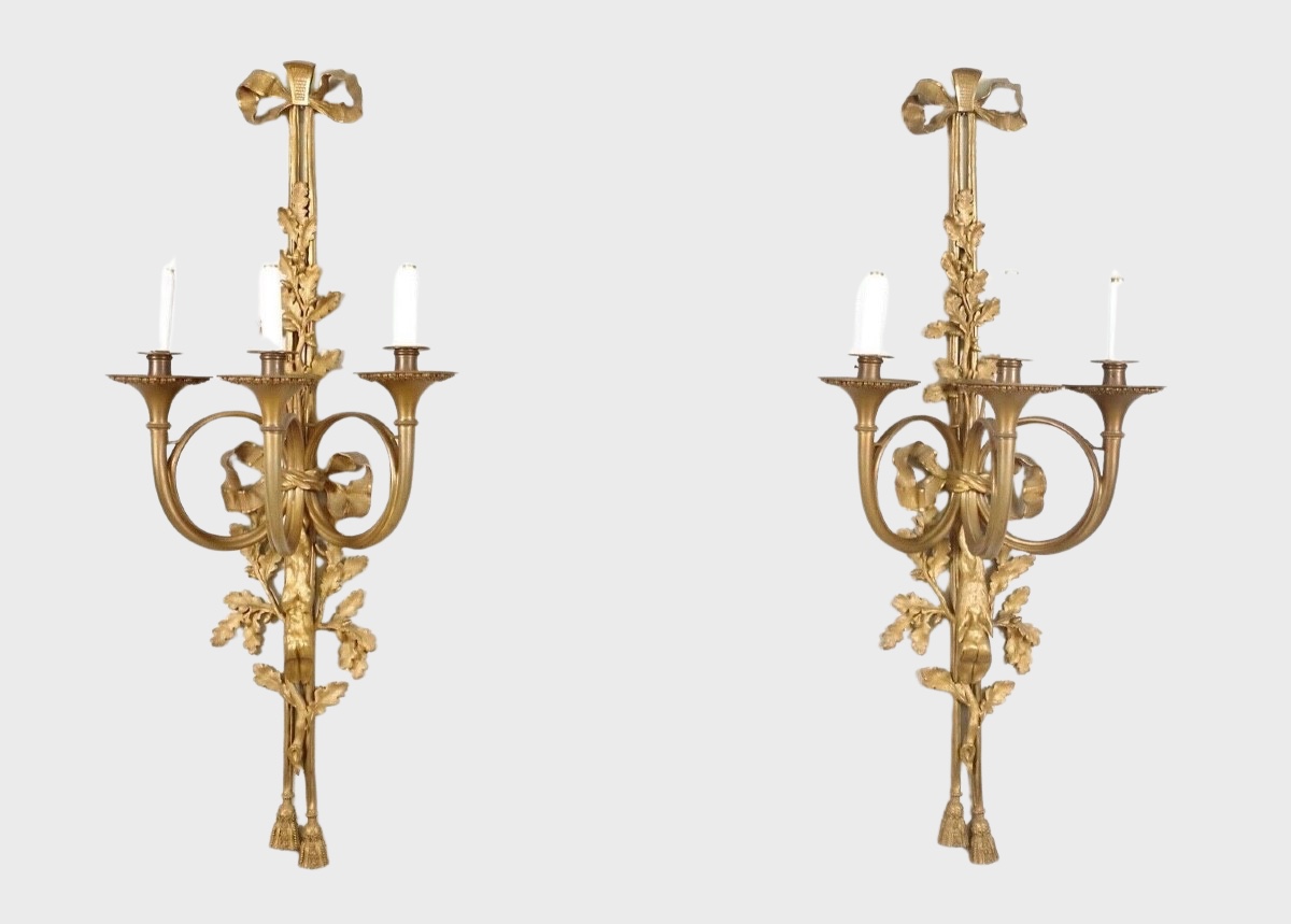 Pair Of Louis XVI Style Wall Lights