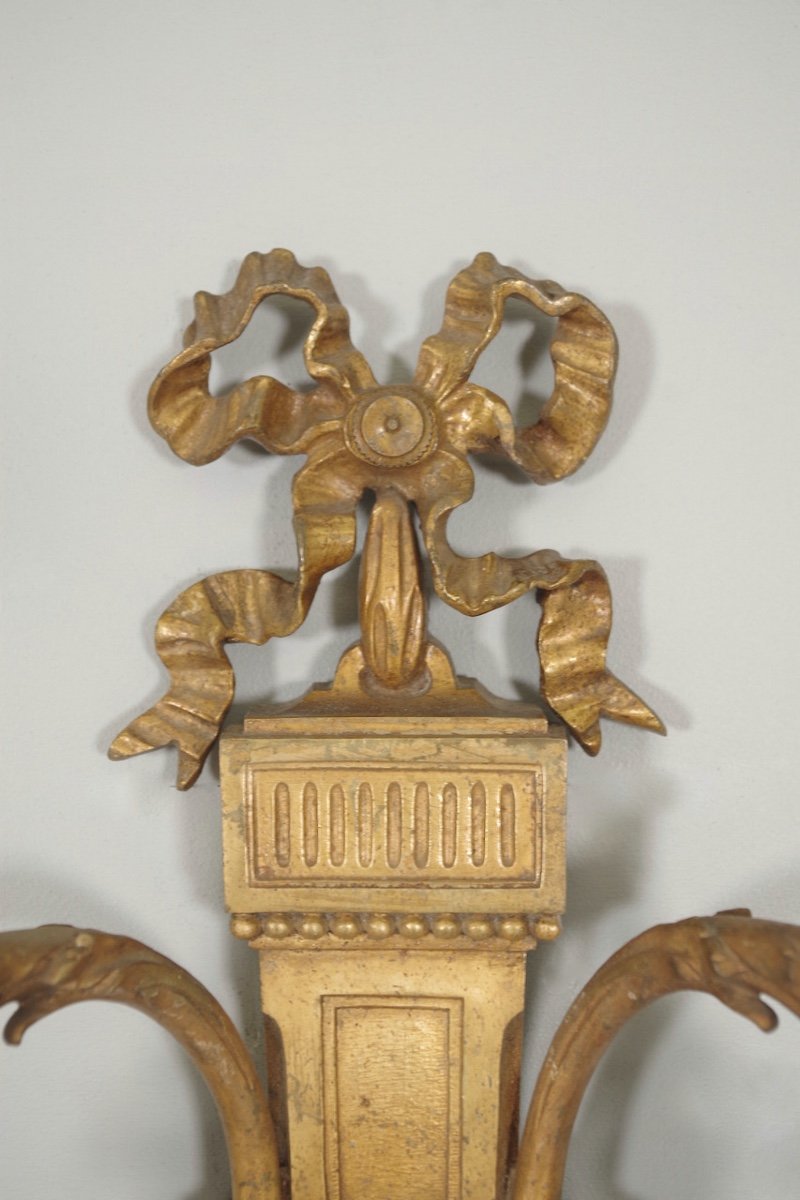 Pair Of Louis XVI Style Wall Lights-photo-1