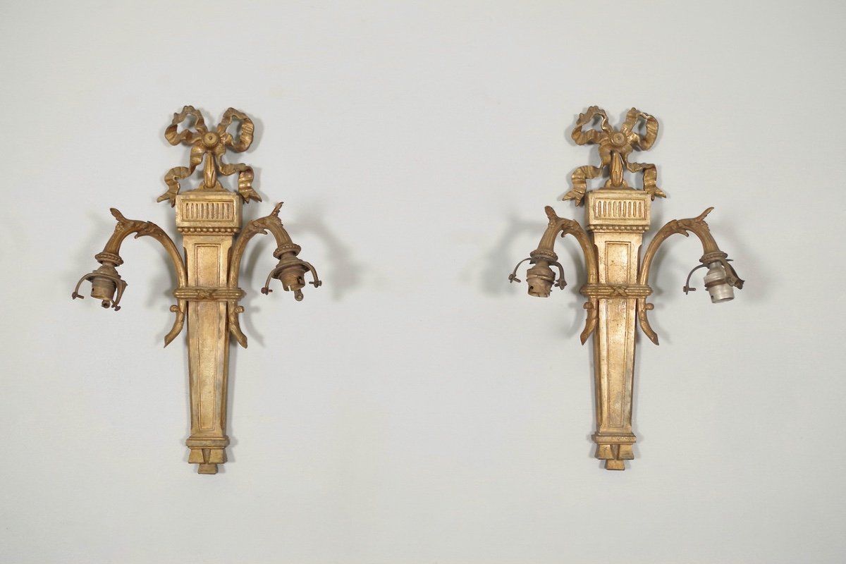 Pair Of Louis XVI Style Wall Lights