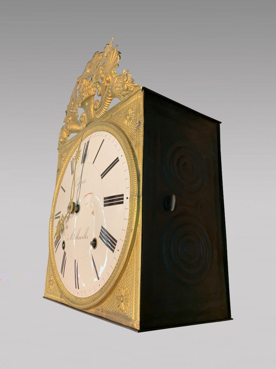 Nineteenth Century Carved Bird Clock-photo-7