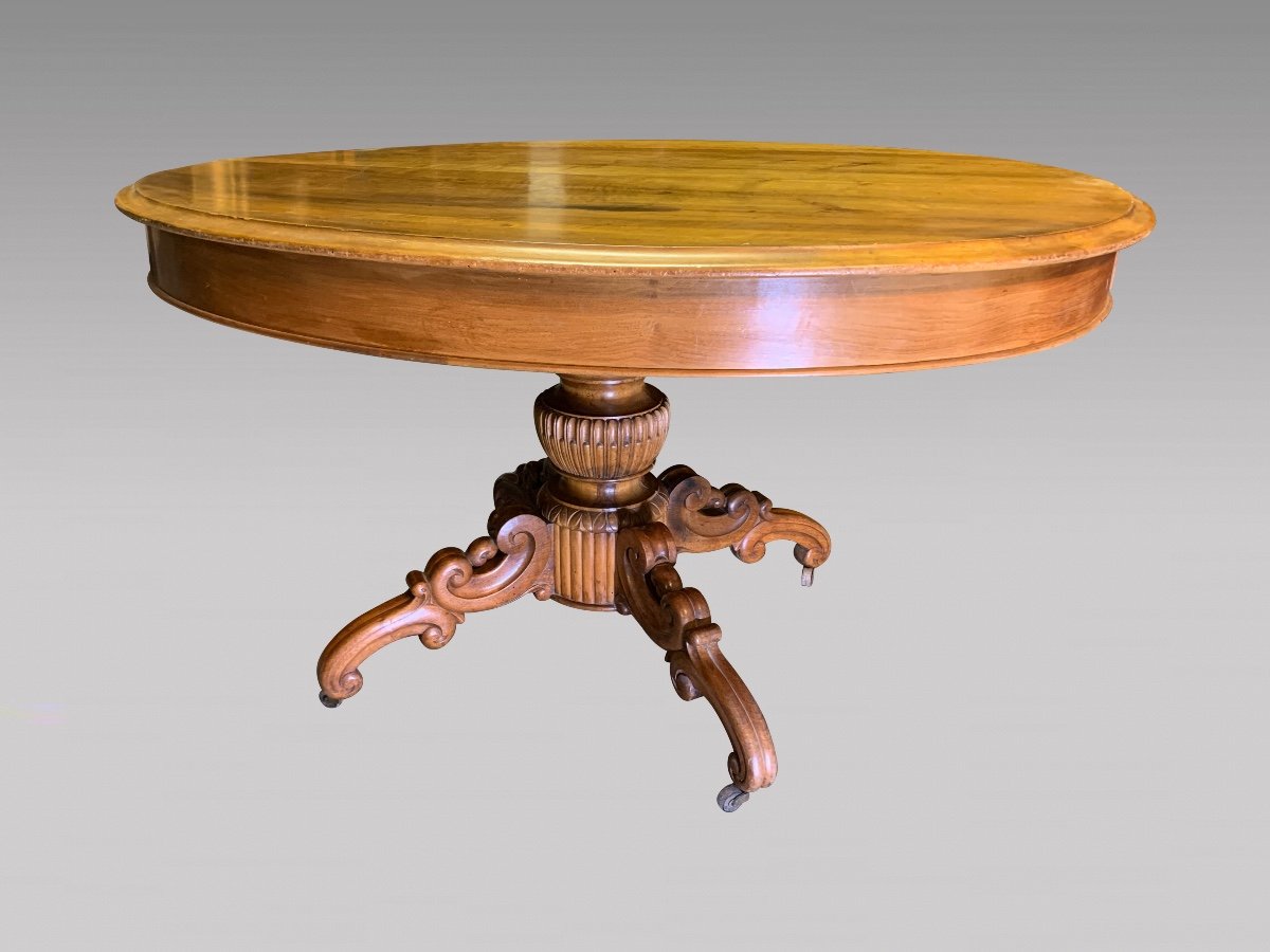 Louis-philippe Pedestal Table With Central Foot-photo-2