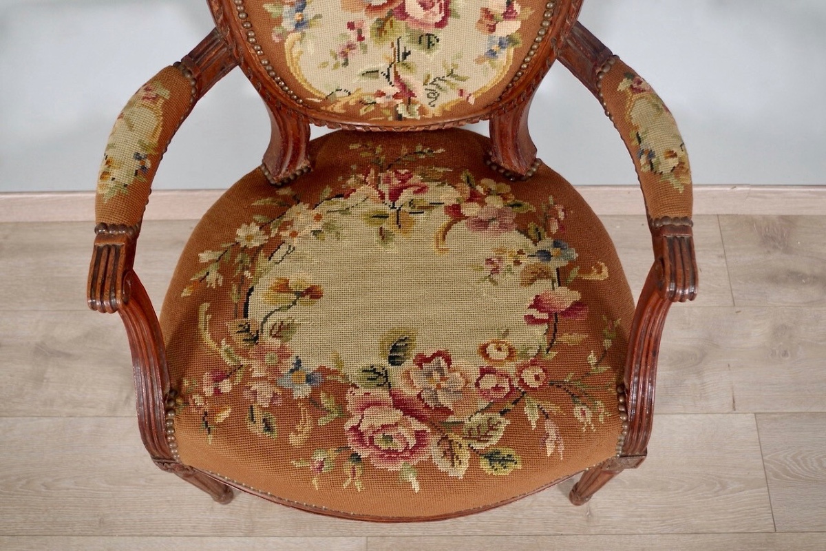 Fauteuil époque Louis XVI-photo-4