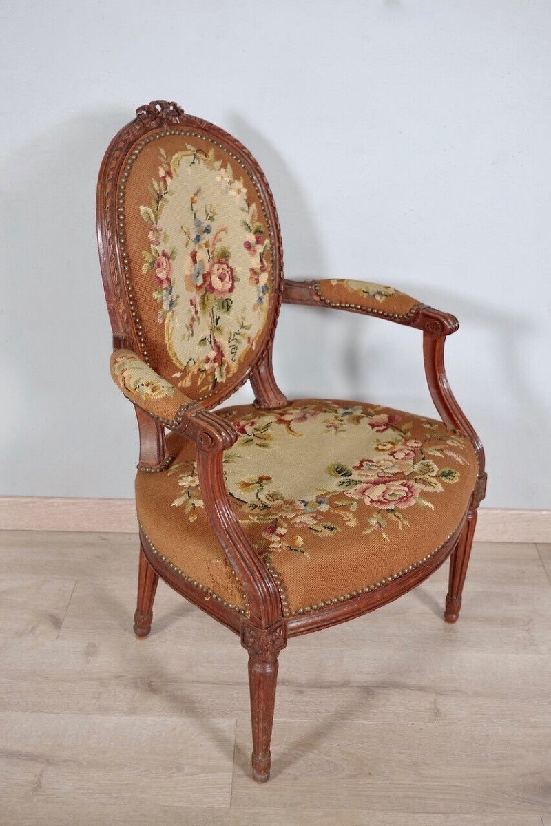 Fauteuil époque Louis XVI-photo-2