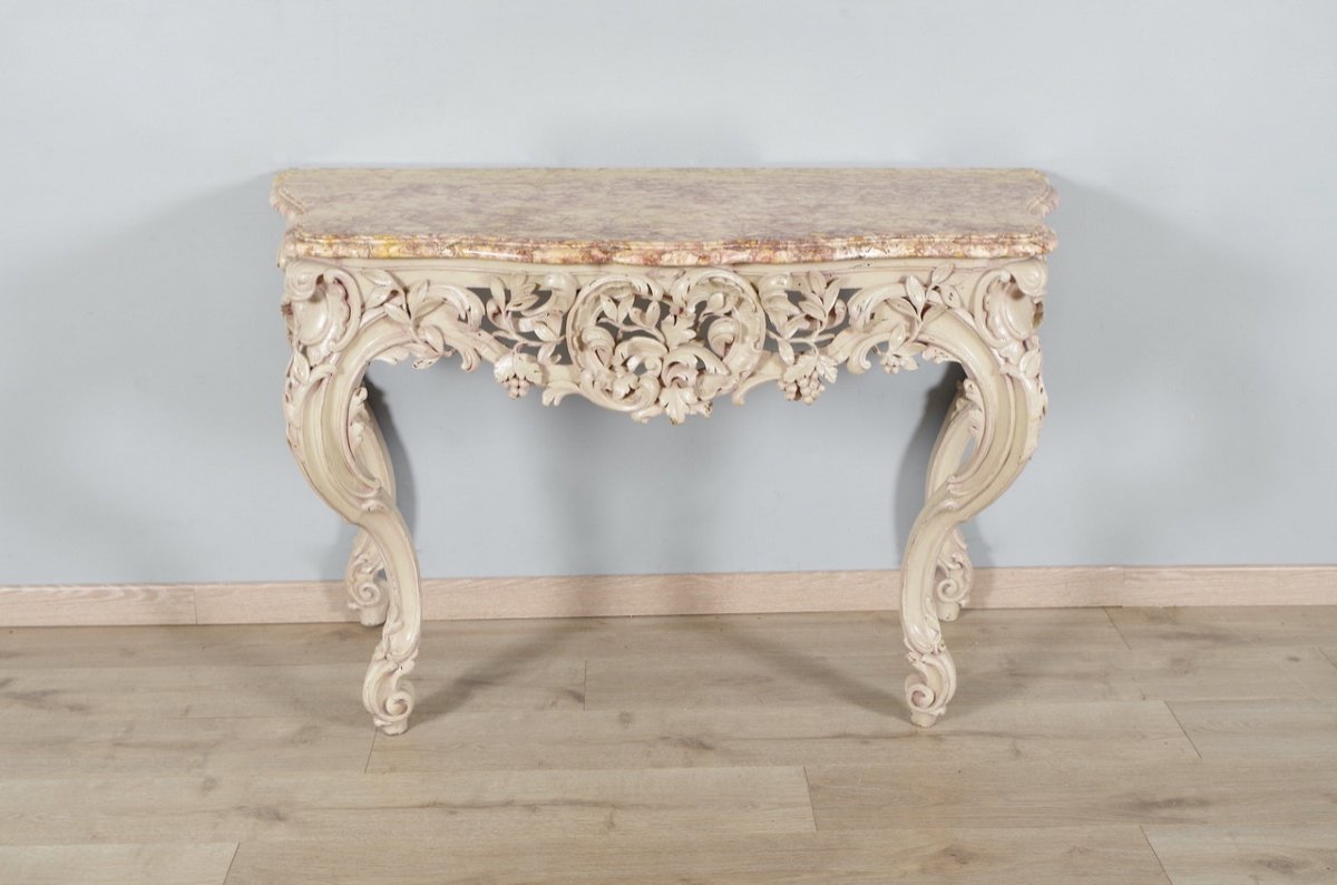 Louis XV Style Lacquered Console-photo-2