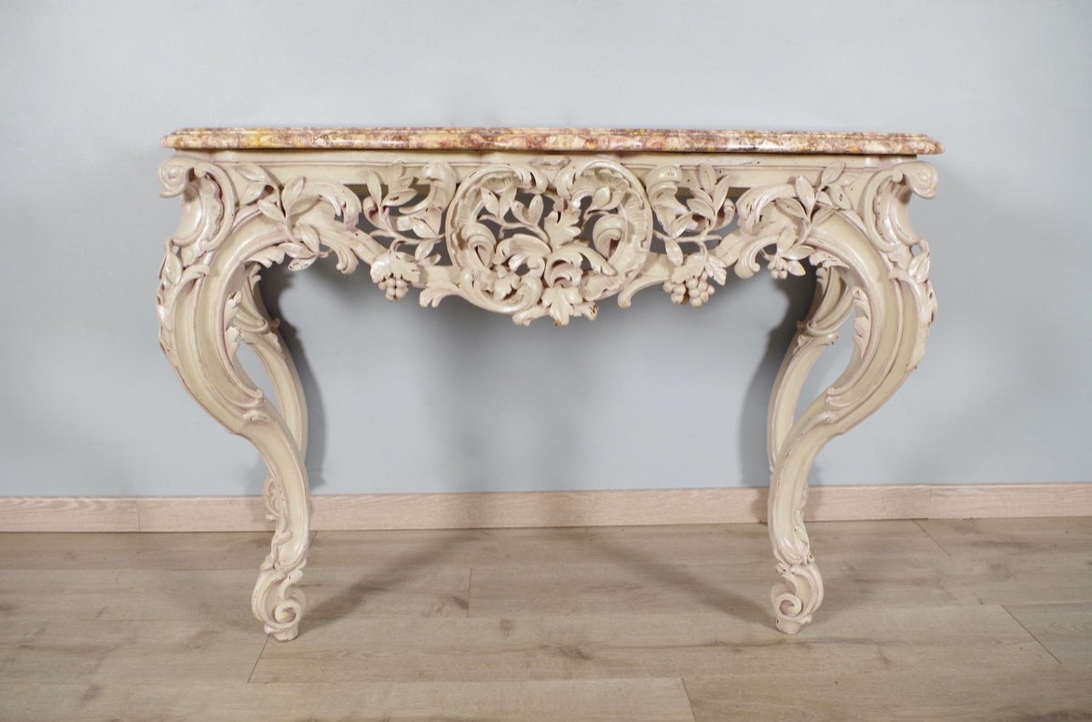 Louis XV Style Lacquered Console-photo-3