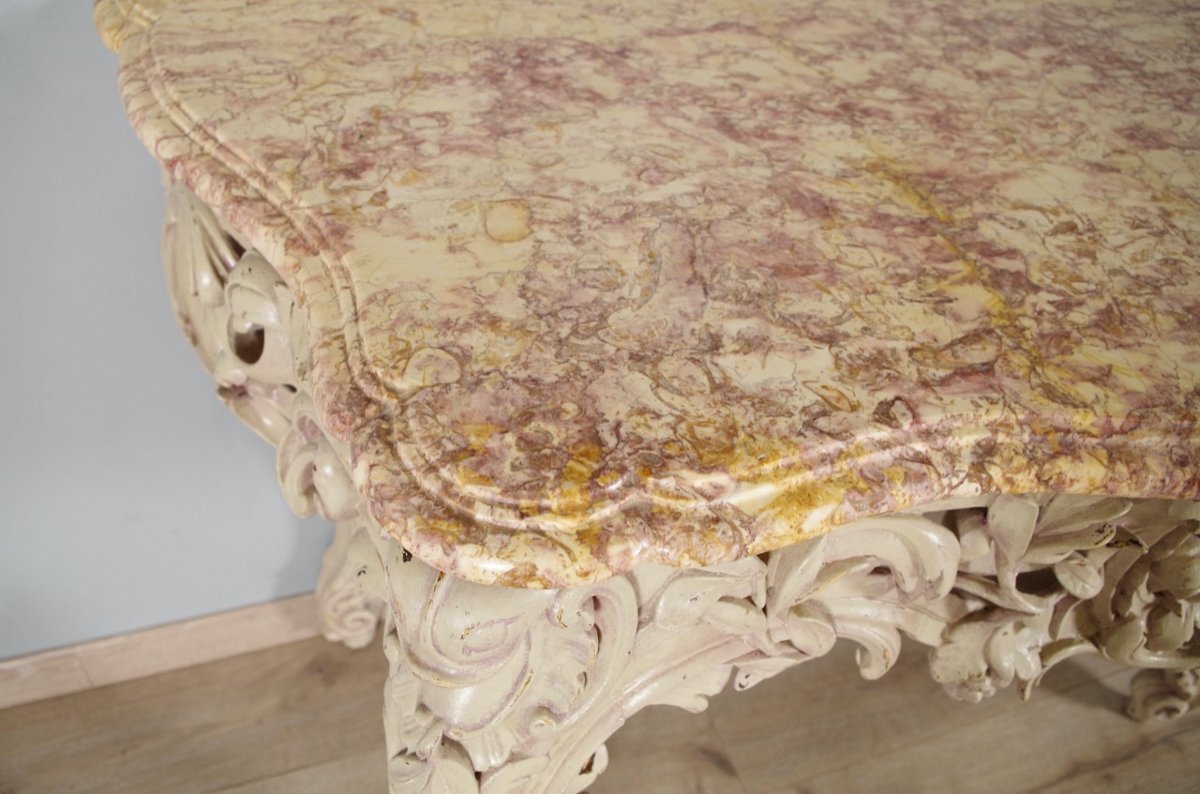 Louis XV Style Lacquered Console-photo-2