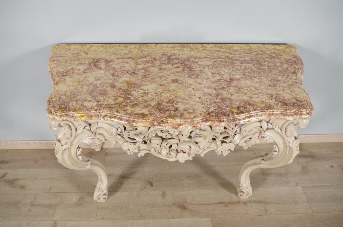 Louis XV Style Lacquered Console-photo-5