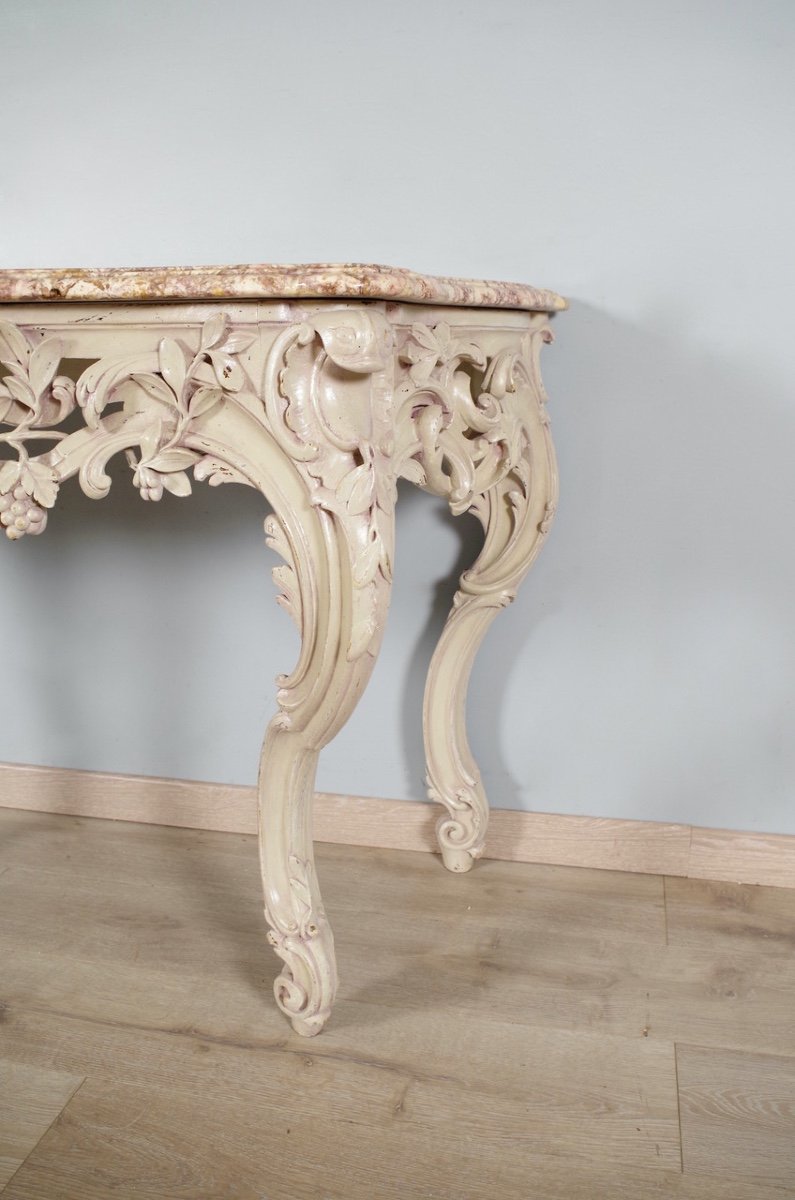 Louis XV Style Lacquered Console-photo-6