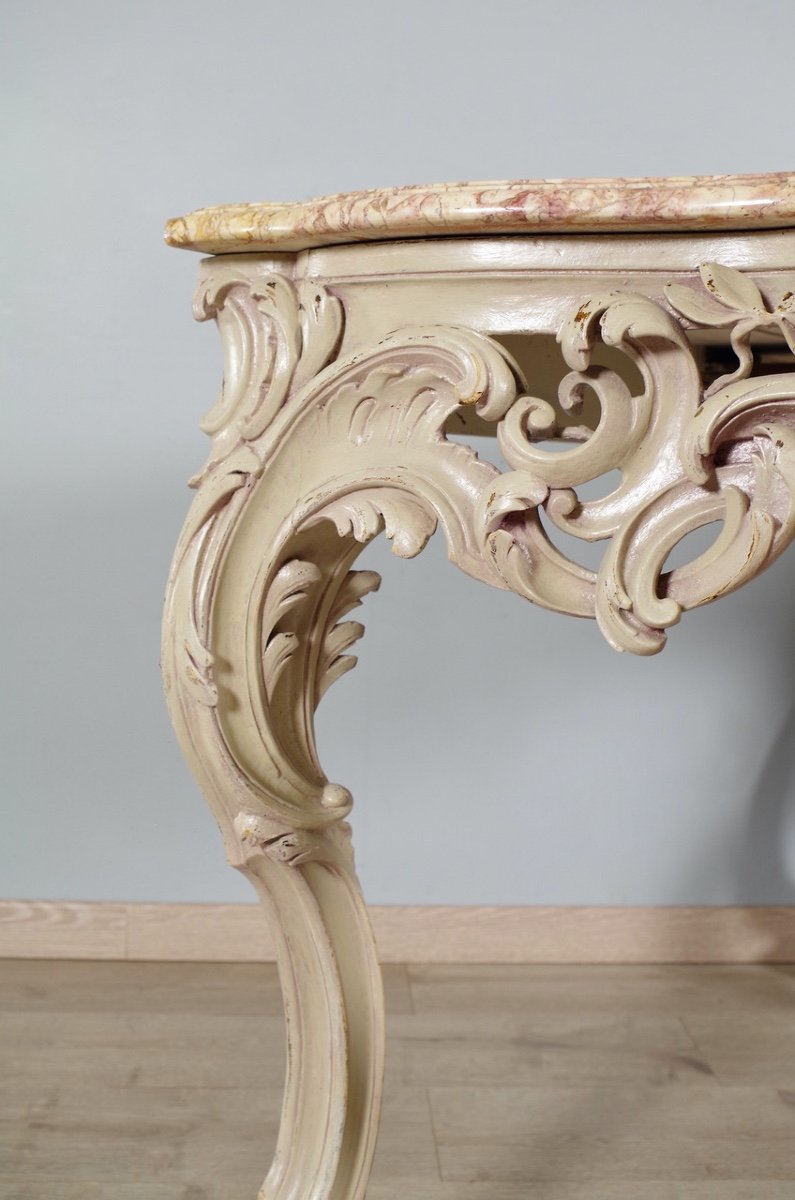 Louis XV Style Lacquered Console-photo-7
