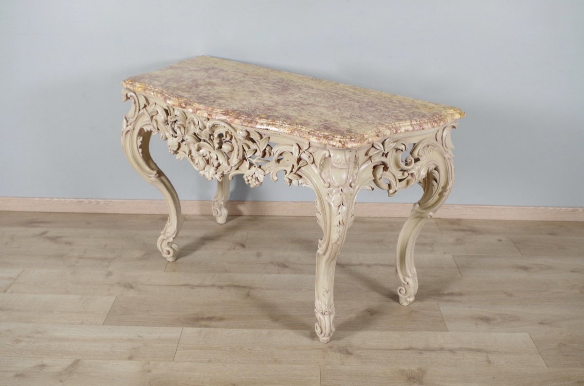 Louis XV Style Lacquered Console