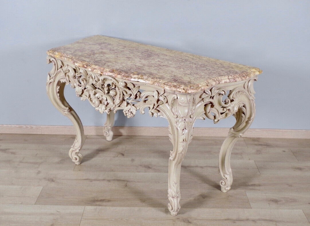 Console peinte style Louis XV