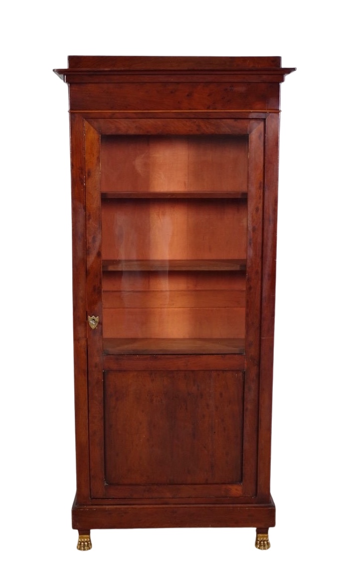 Louis-philippe Mahogany Display Cabinet