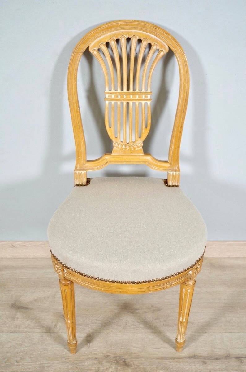 Six chaises style Louis XVI-photo-3