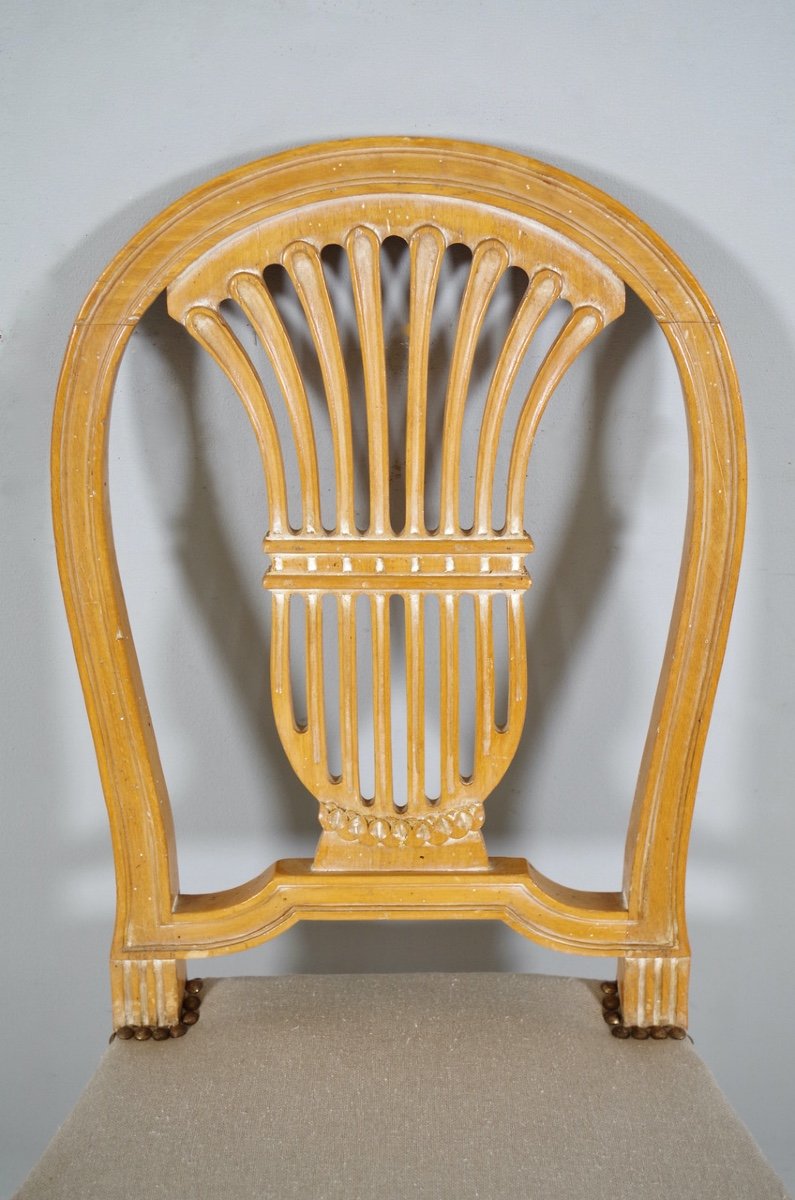 Six Louis XVI Style Chairs-photo-3
