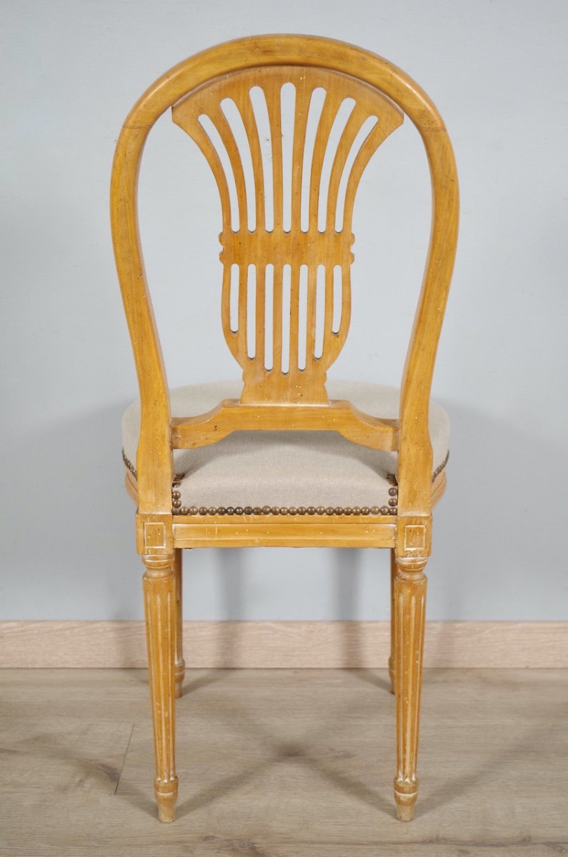 Six Louis XVI Style Chairs-photo-8