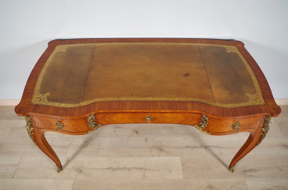 Francisque Chaleyssin - Louis XV Style Desk-photo-4
