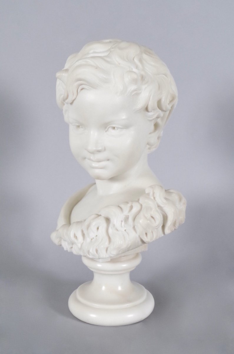Ag Lanzirotti - Pair Of Marble Busts-photo-3