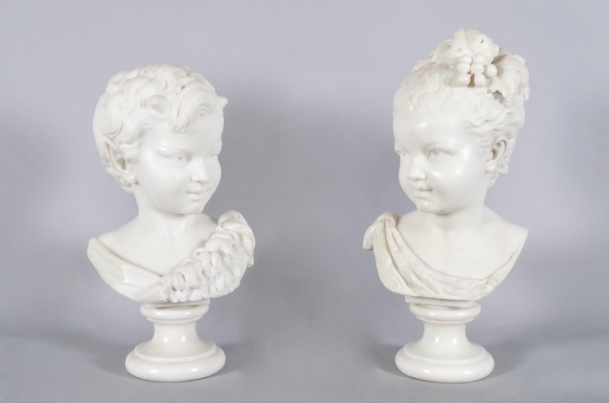 Ag Lanzirotti - Pair Of Marble Busts