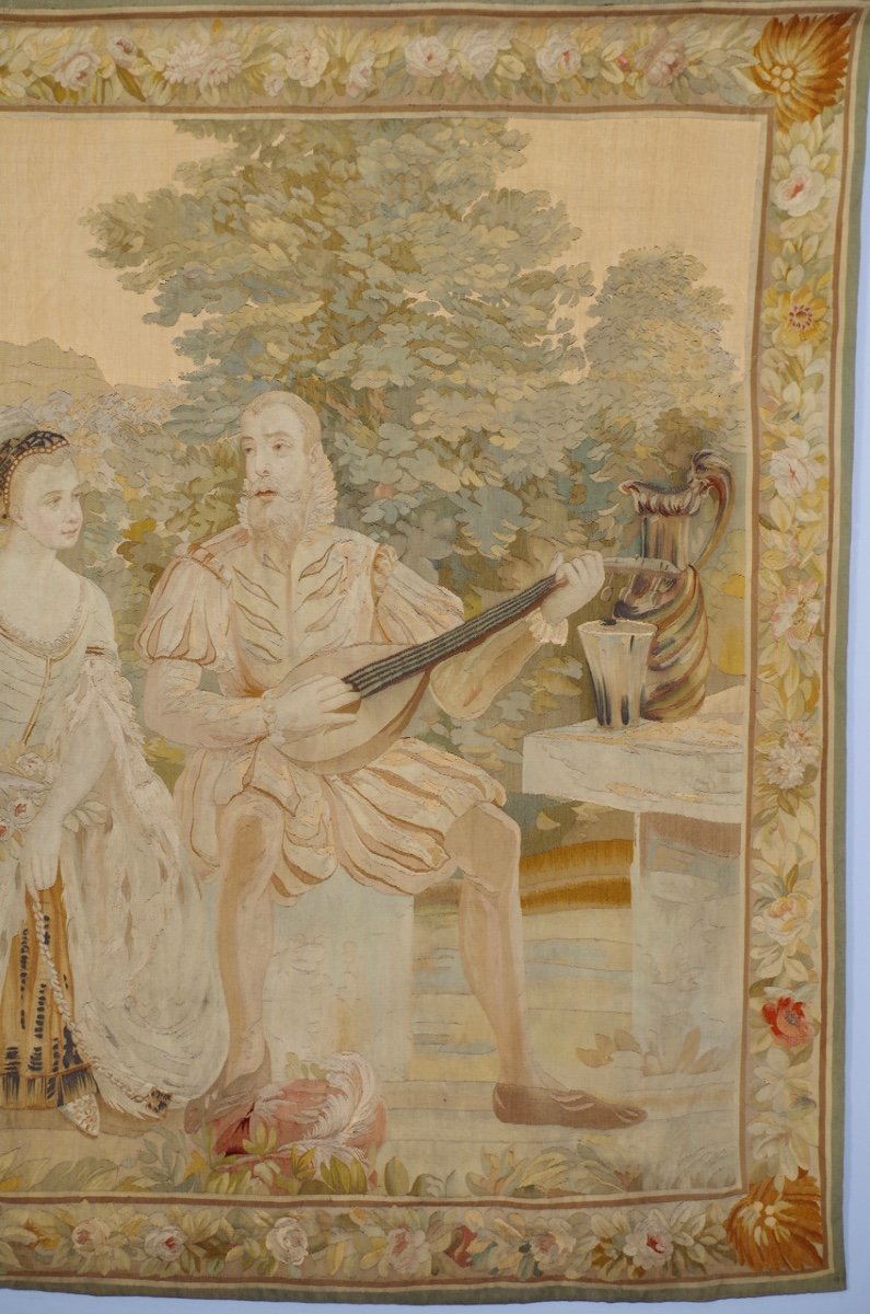 Beauvais Or Aubusson Tapestry Seventeenth Century Style-photo-4