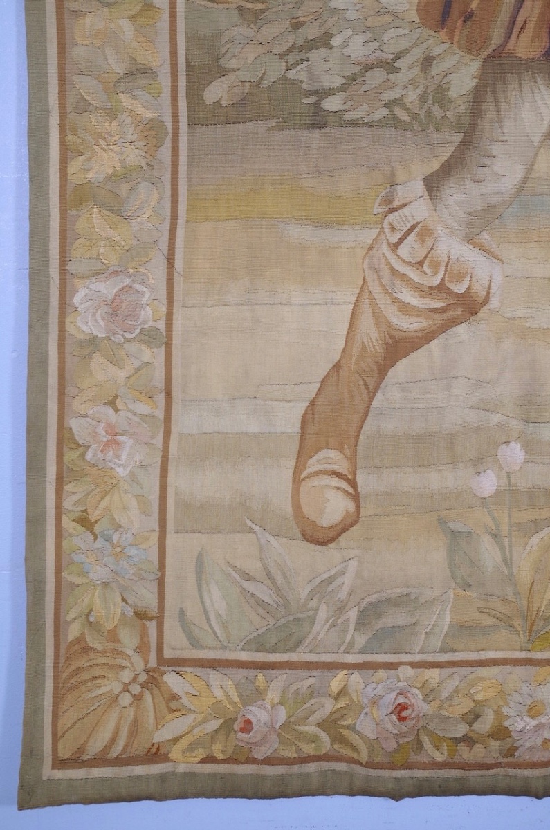 Tapisserie  de Beauvais - fête galante-photo-5