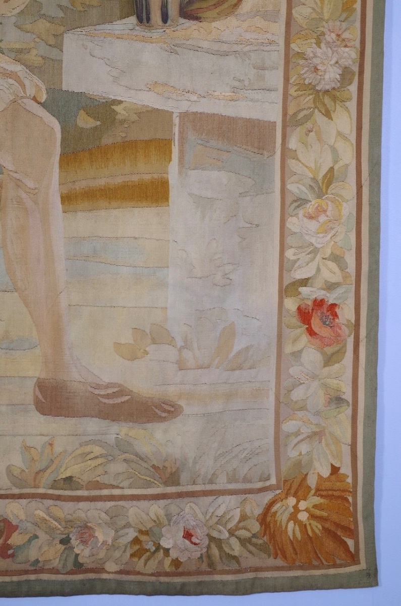 Tapisserie  de Beauvais - fête galante-photo-6